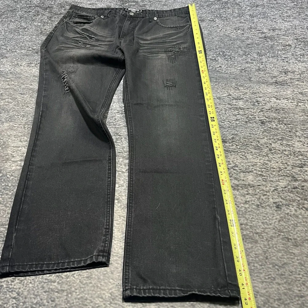 Vintage Brooklyn Xpress Jeans Mens‎ 38x31 Black Y2K Denim Grunge Archive